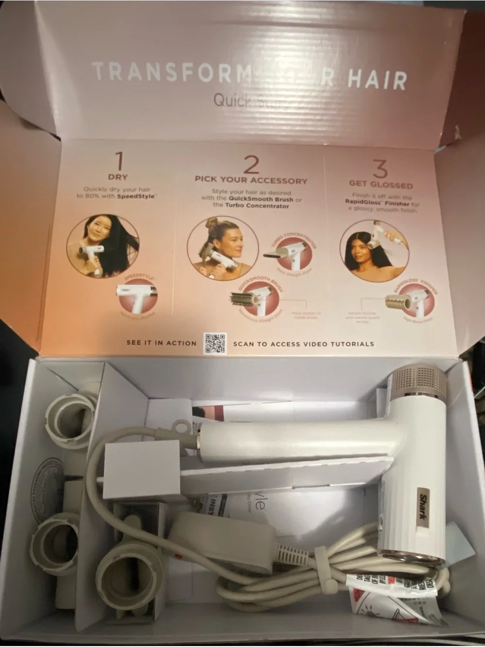 Shark SpeedStyle RapidGloss Finisher Hair Dryer - Champagne - Picture 5 of 5